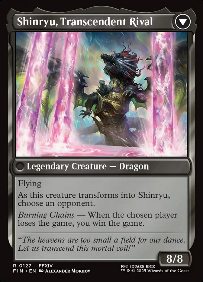 Zenos yae Galvus // Shinryu, Transcendent Rival - FIN #127 ✨ Foil ✨
